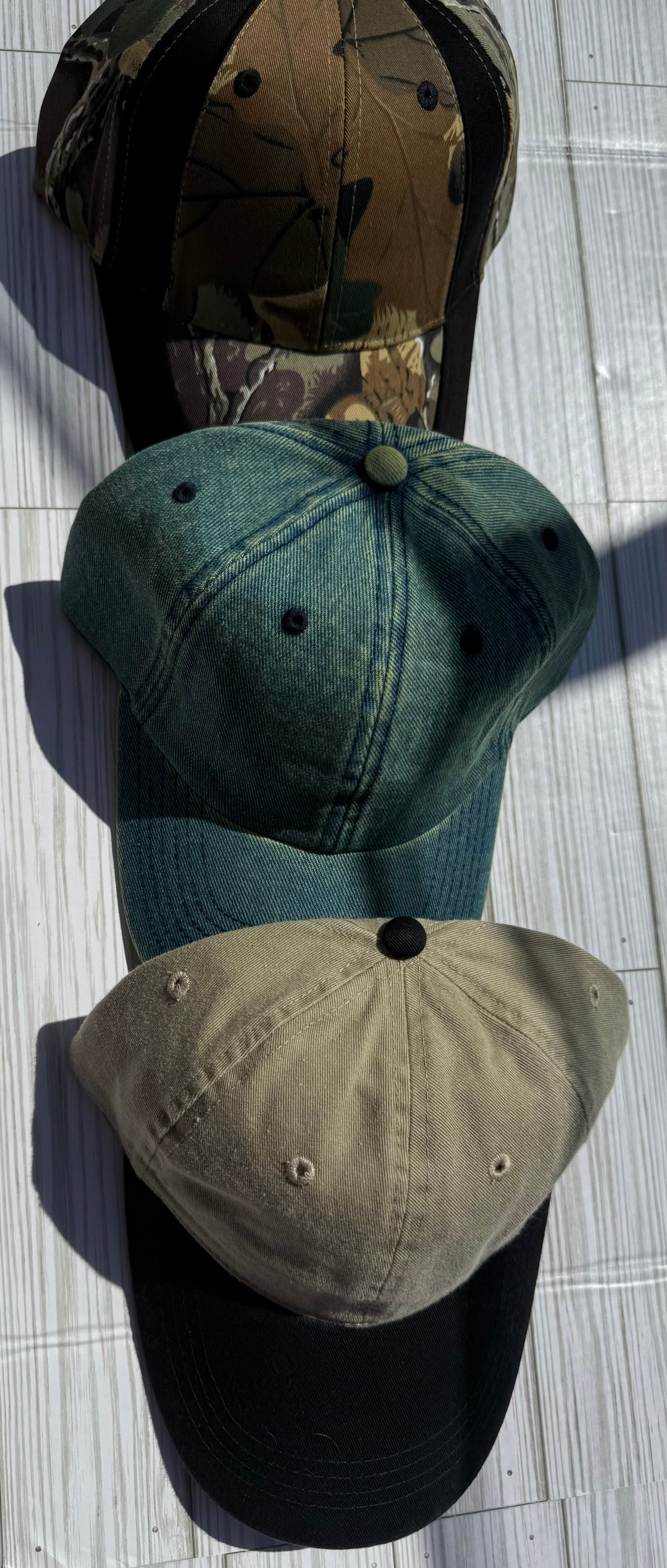 Trucker hat with 5-7 patches