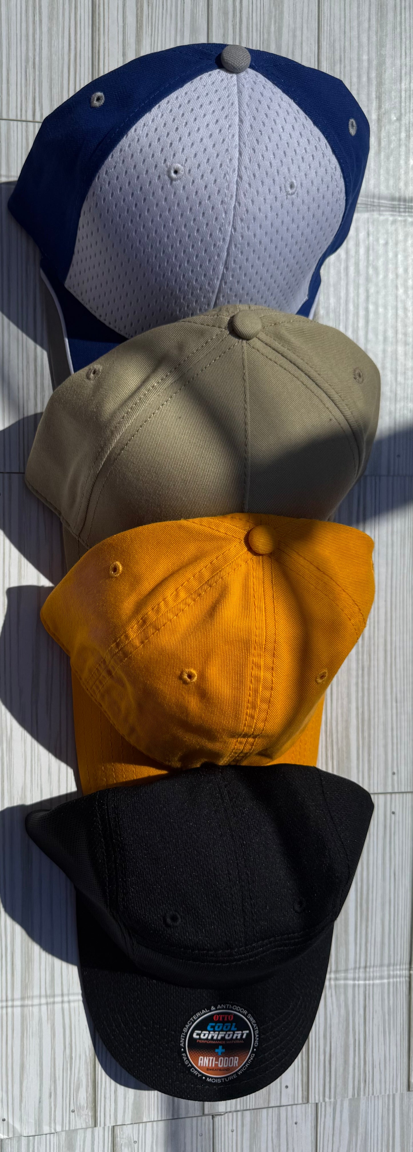 Trucker hat with 5-7 patches