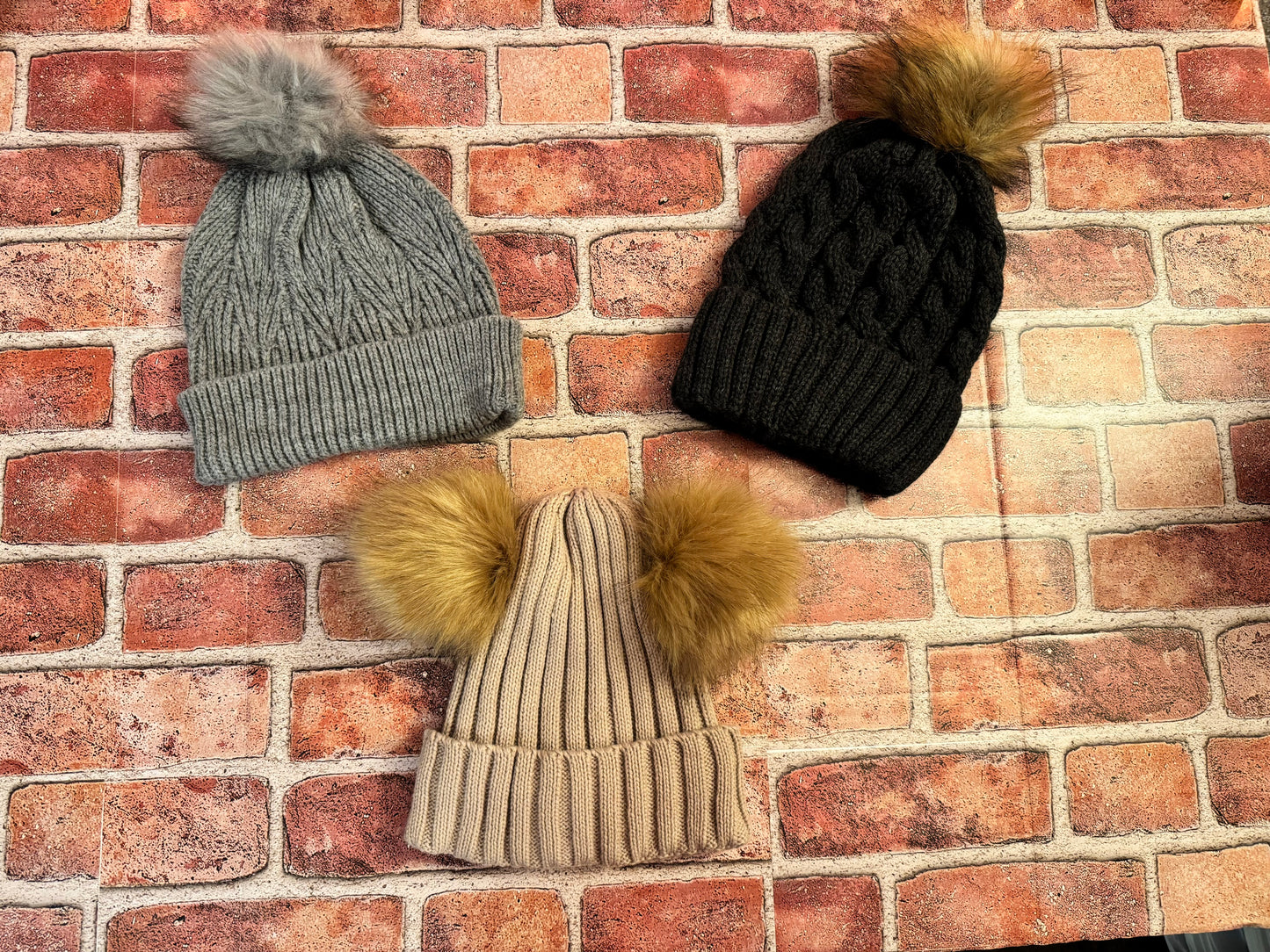 Pattern or Pom Beanie up to 3 patches