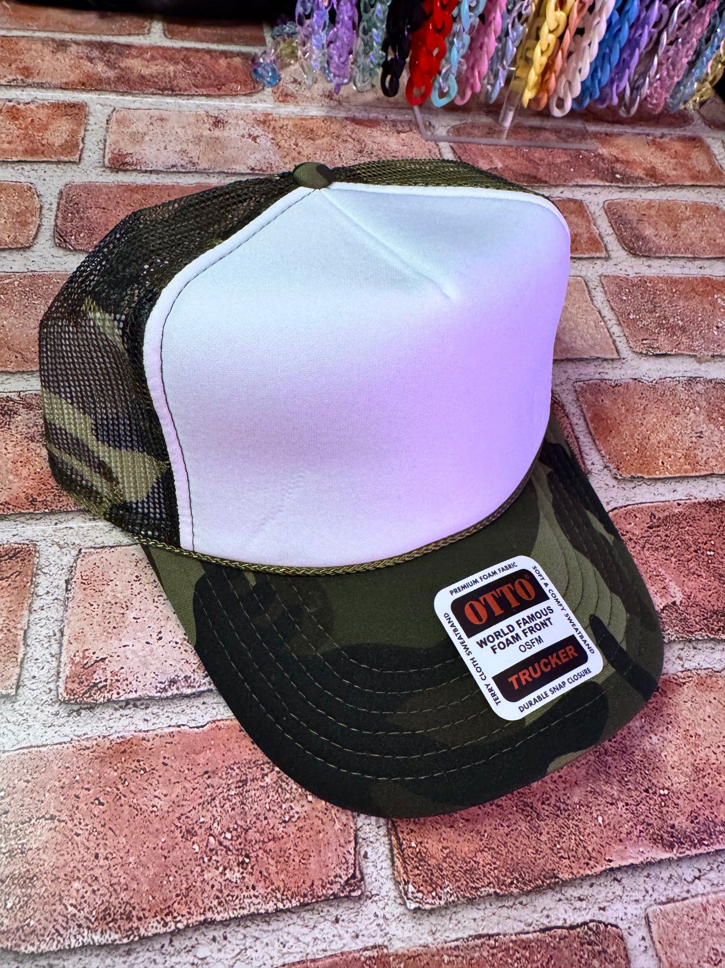 Trucker hat with up to 6 patches