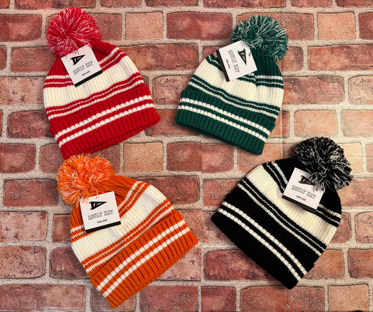 Pattern or Pom Beanie up to 3 patches