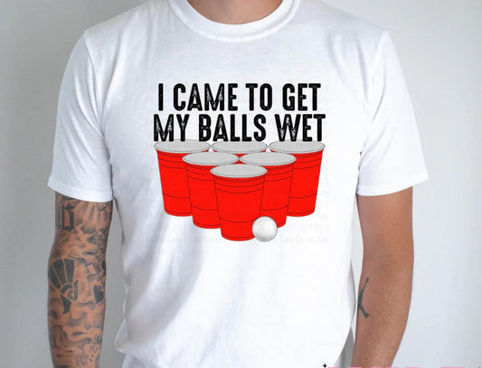 I came to get my balls wet