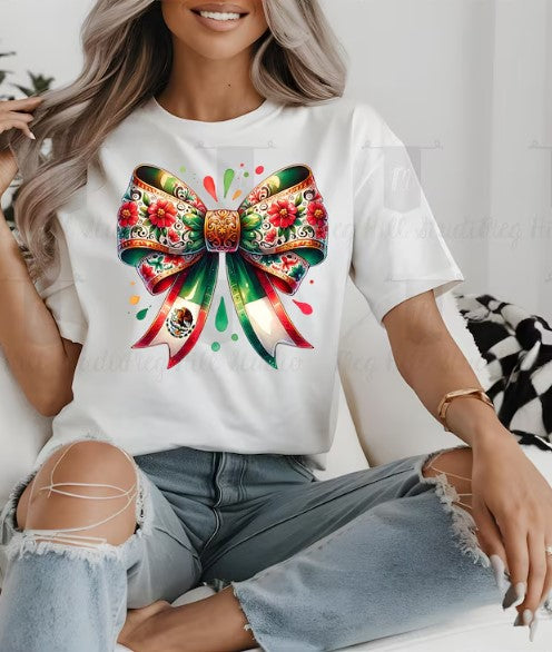 Mexican Flag Bow