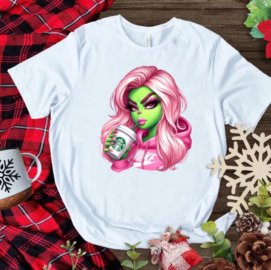 Nike Grinch in her Pink Era