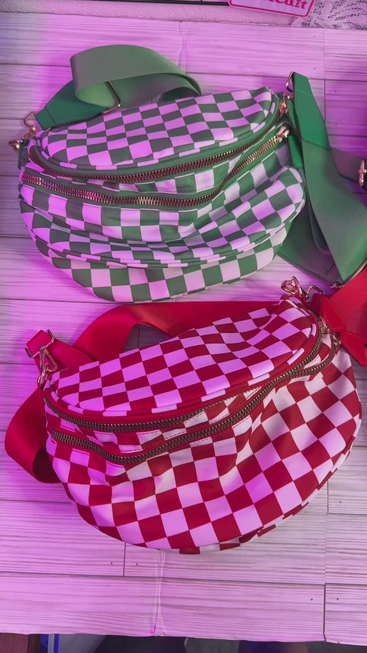 Checkered Bum Bag